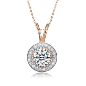 Classy 7733294792764 Halskette mit Anhänger – Zirkonia, runde Form, klar