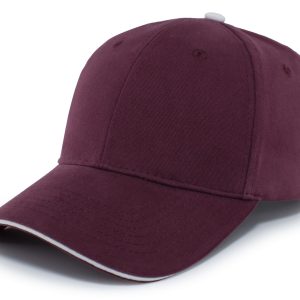 Pacific Headwear Kappe aus gebürstetem Twill mit Sandwich-Schirm