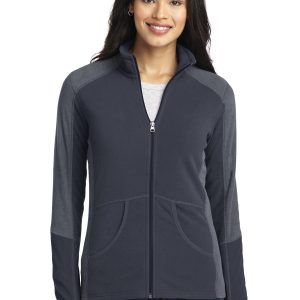 Port Authority Damen-Mikrofleecejacke im Colorblock-Design – L230