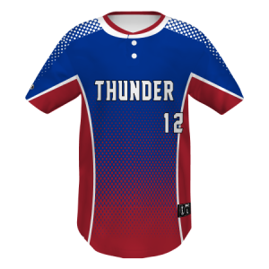 Holloway Freestyle Pin-Dot Baseballtrikot mit zwei Knöpfen und Sublimationsdruck