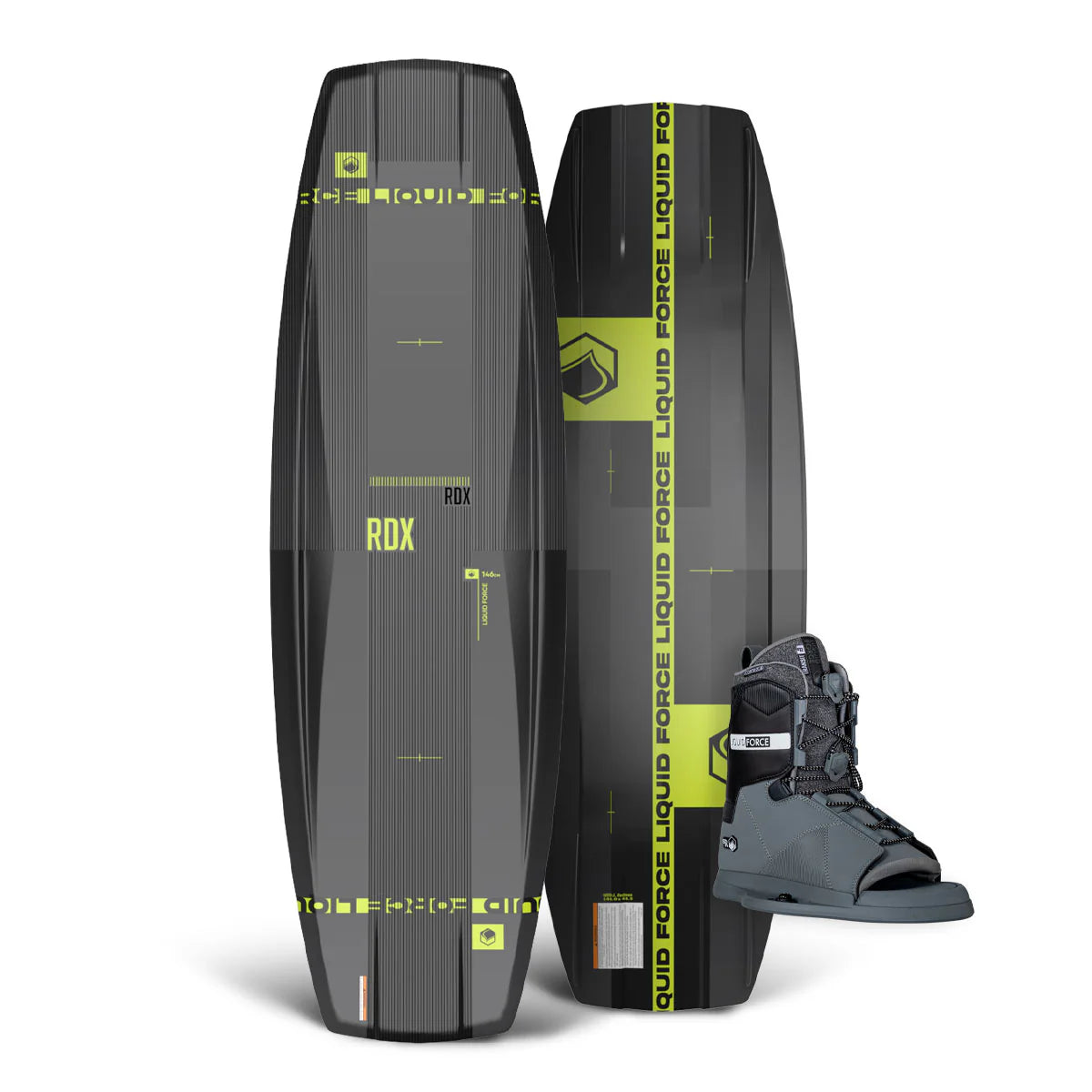 Liquid Force RDX Herren-Wakeboard mit Transit 6R Bindungen – 2025
