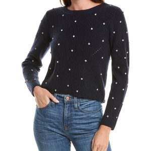 Elie Tahari V-Wrap Pullover – Kaschmir