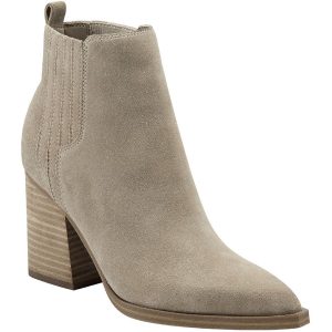 Matter Stiefeletten mit spitzer Zehenpartie und gepolsterter Innensohle