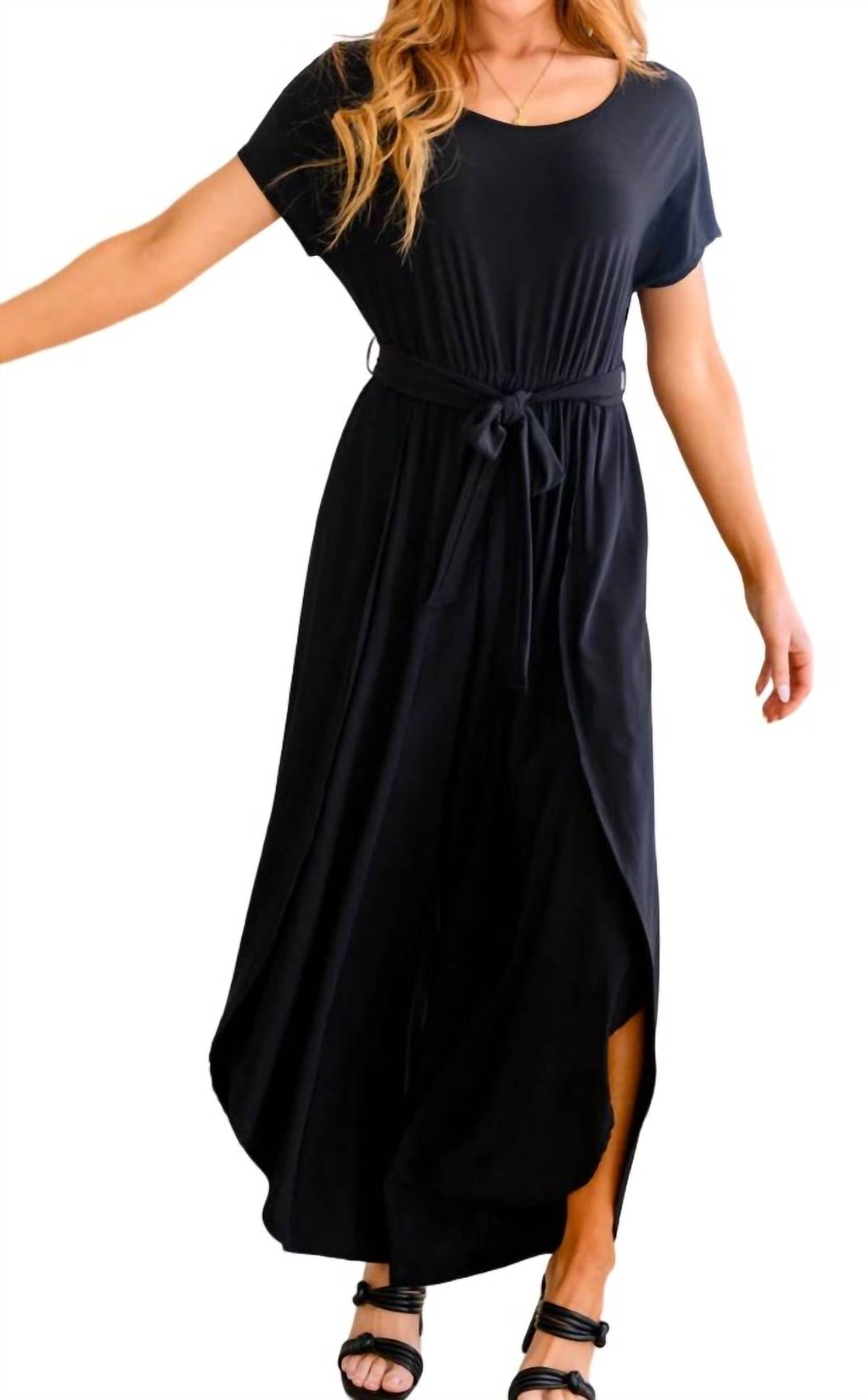 Comfortably Cool Jumpsuit in Schwarz – 7732435189820
