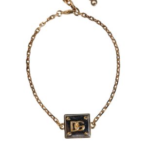 Dolce & Gabbana Damen-Halskette aus Messingkette mit Sicily-Logoanhänger