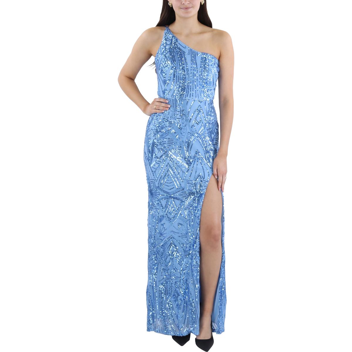 Sequined Kleid – volle Länge, Junior-Passform, Abendstil