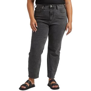 Highly Desirable Jeans mit hohem Bund und schmalem geradem Bein in großen Größen