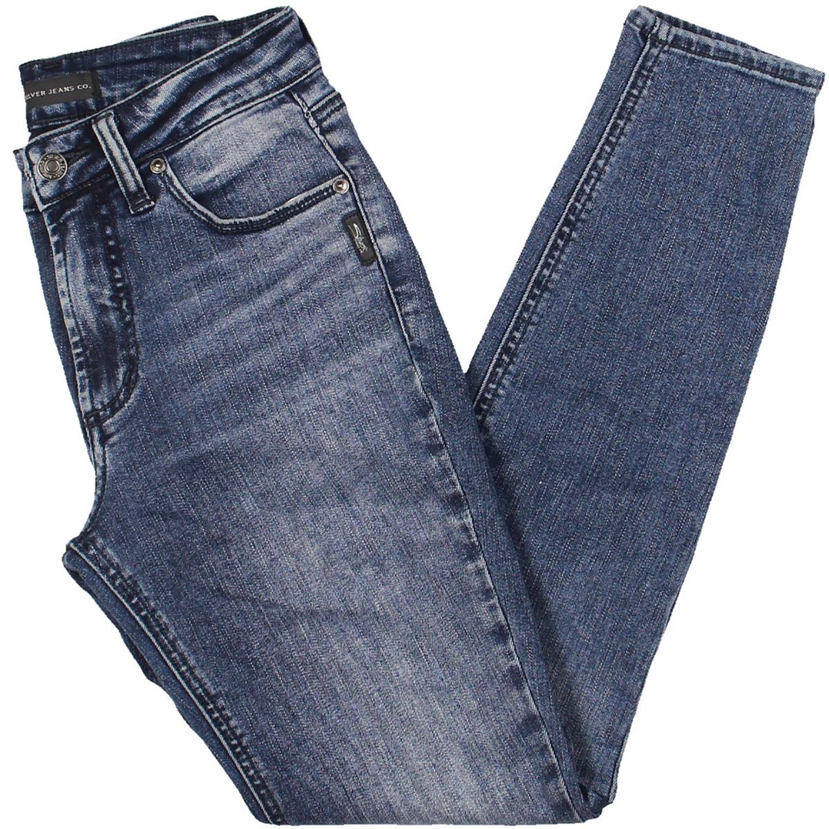 Jeans – mittlerer Bund, eng geschnitten, Knöpfe