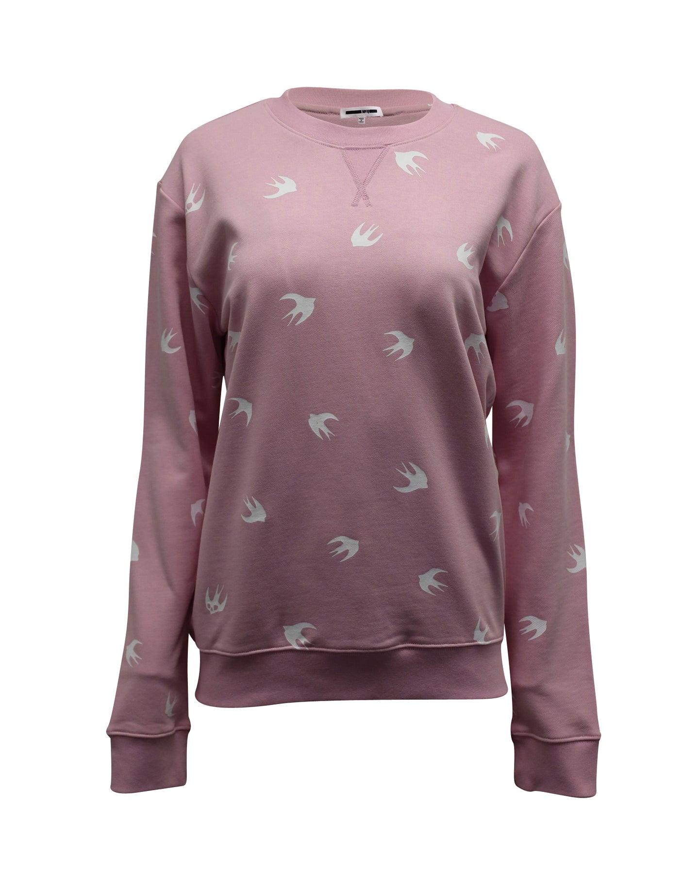Alexander McQueen Swallow Sweatshirt – bedruckt, Baumwolle, Rosa
