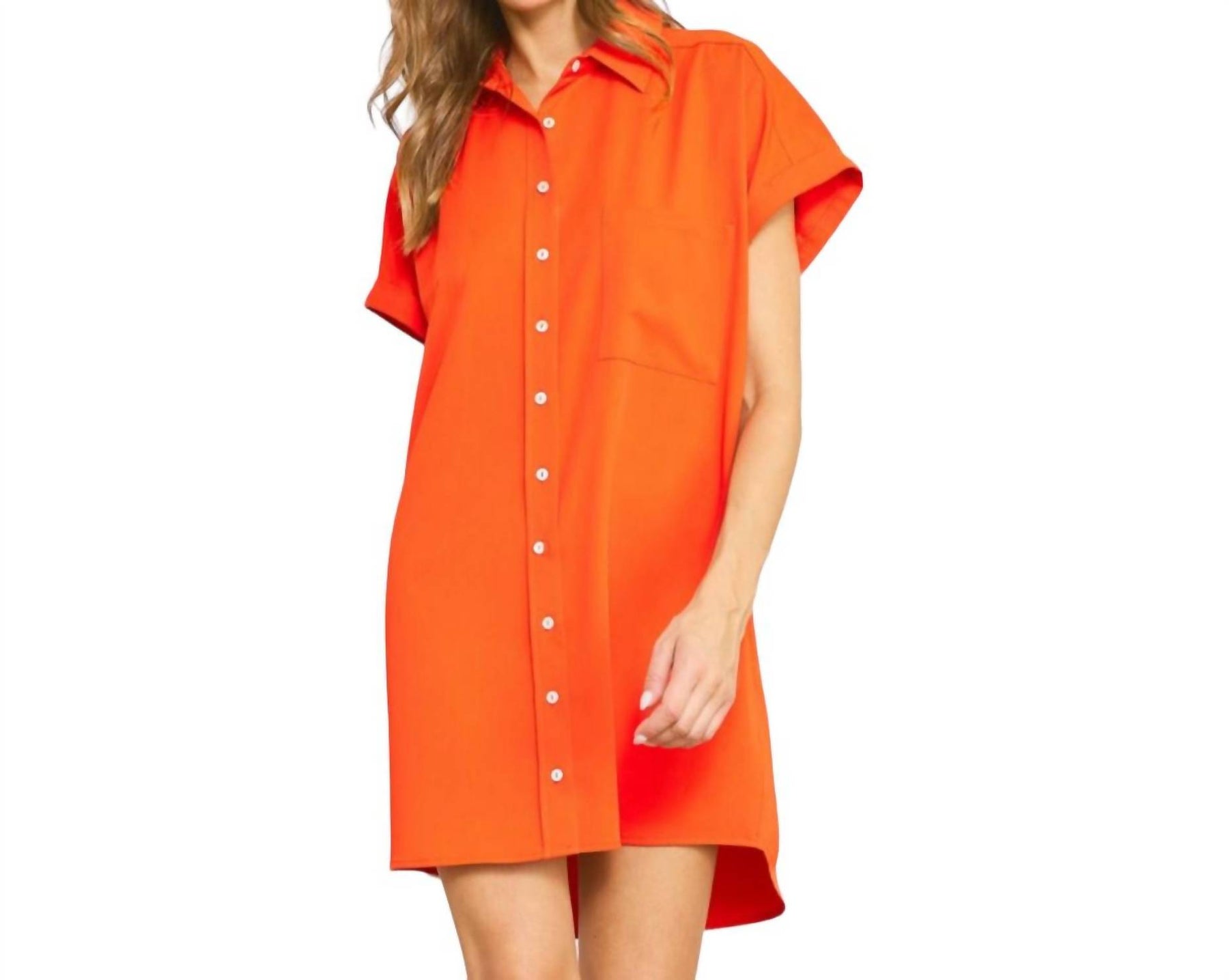 Tell Me About It Hemdkleid in Rot