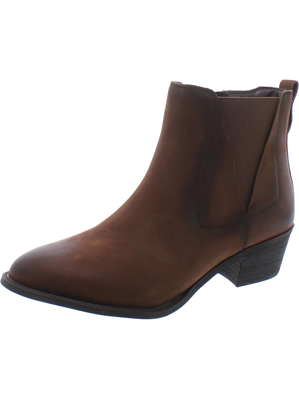 Arleta Damen Stiefeletten – Blockabsatz, Leder