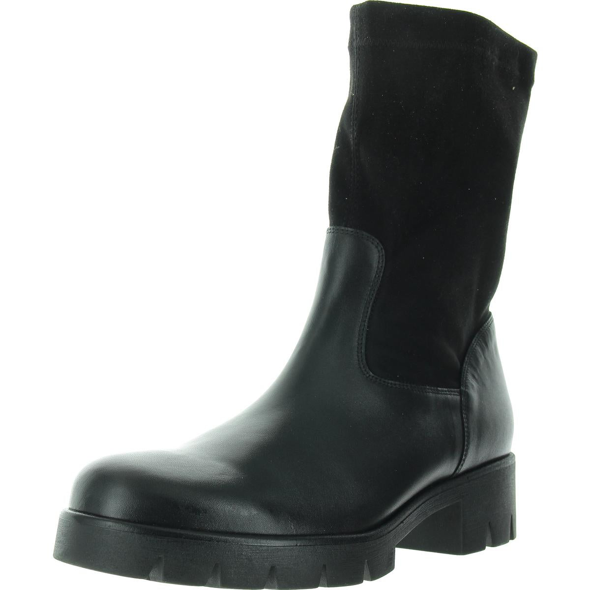 halbhohe Stiefel – Leder, Reißverschluss