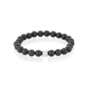8mm Armband – anlaufgeschützt, versilbert, Kugelmotiv
