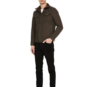 Truckerjacke aus Wollmischung für kaltes Wetter