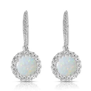 Euro 7733301641276 Ohrringe – Sterlingsilber, Zirkonia, farbig, hängend