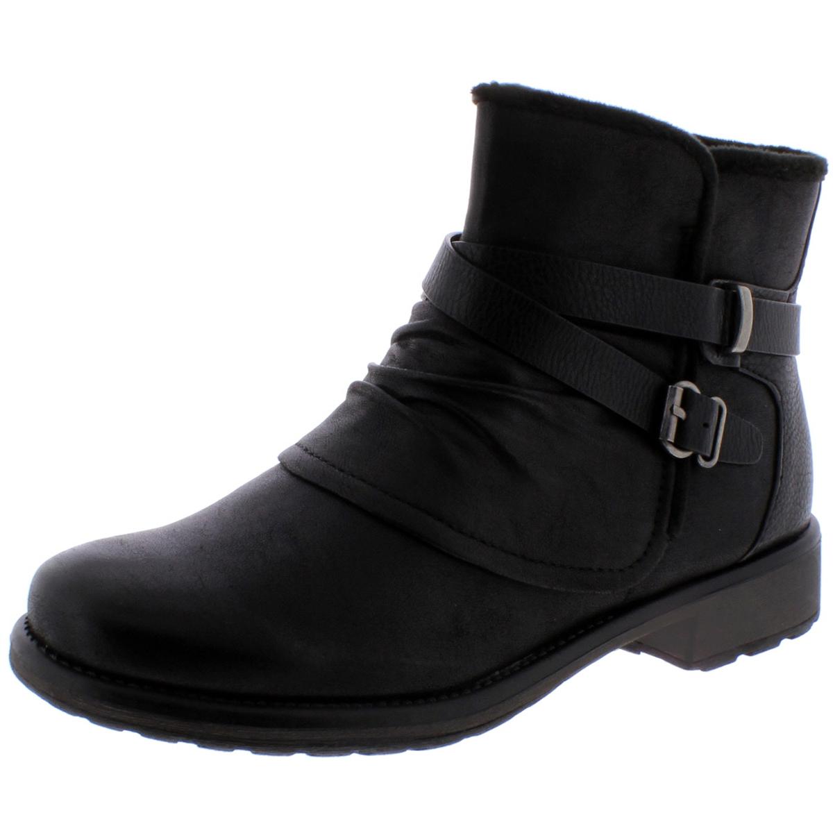 Selyna gefütterte Kunstleder-Stiefeletten