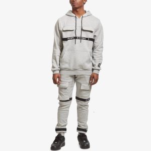 Strapped Up Jogginghose – Fleece, Grau