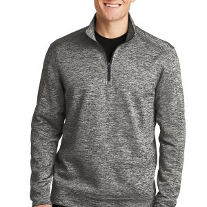 Sport-Tek PosiCharge Electric Heather Herren-Fleece-Pullover mit 1/4-Reißverschluss