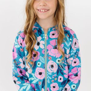 Twirling Jacke – Satin, Petrol