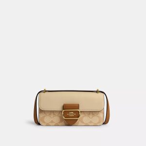 Coach Outlet Morgan Umhängetasche aus Blocked Signature Canvas