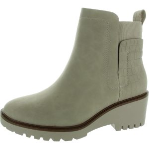 Nubuk-Stiefeletten mit Prägung