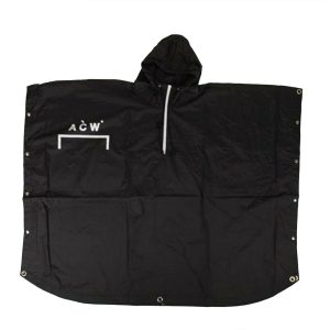 A-COLD-WALL Oversize-Herren-Regenjacke mit Kapuze in Schwarz