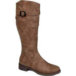 Brooklyn kniehohe Stiefel – Kunstleder, hoher Schaft
