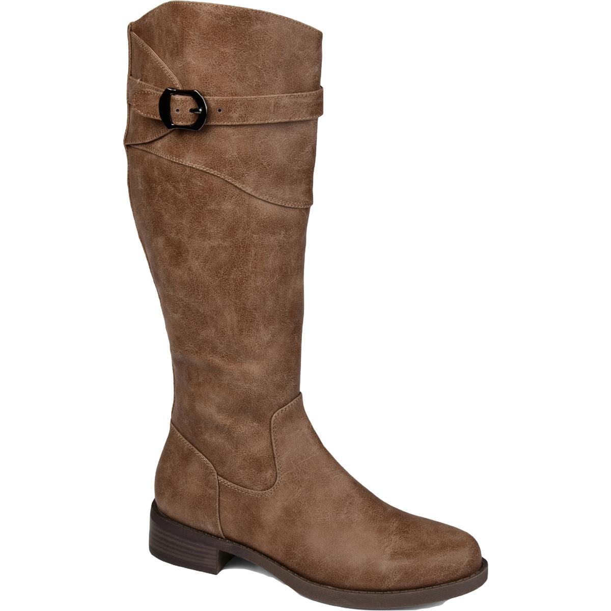 Brooklyn kniehohe Stiefel – Kunstleder, hoher Schaft
