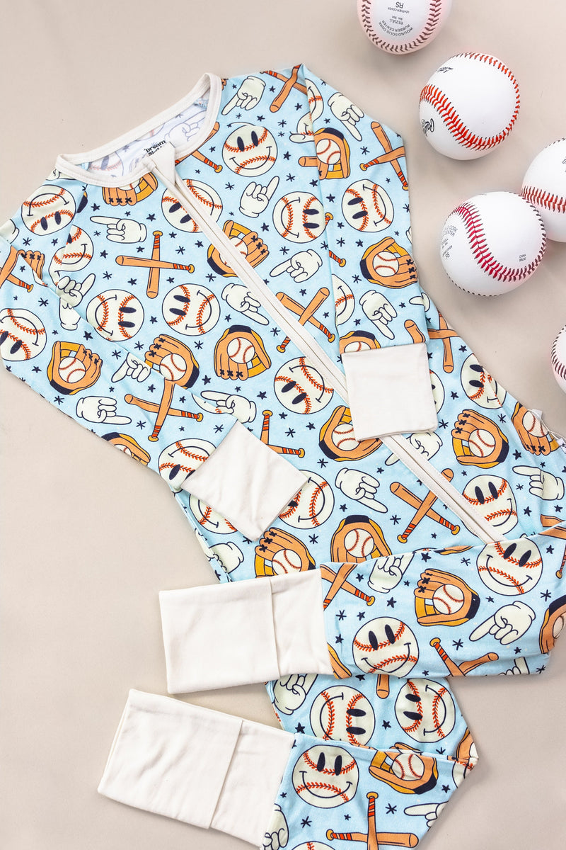 BASEBALL SMILEY DREAM Strampler