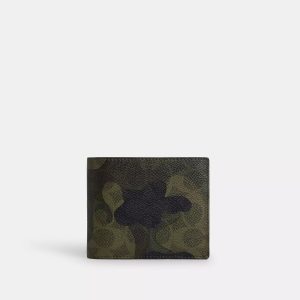 Coach Outlet 3 1 Signature Print Geldbörse – Tarnmuster