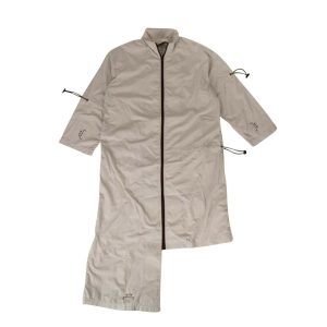 A-COLD-WALL asymmetrische Herrenjacke mit Kordelzug in Hellgrau