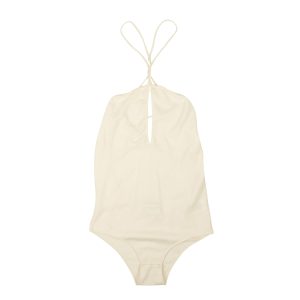 Bottega Veneta Strickbody in Chalk