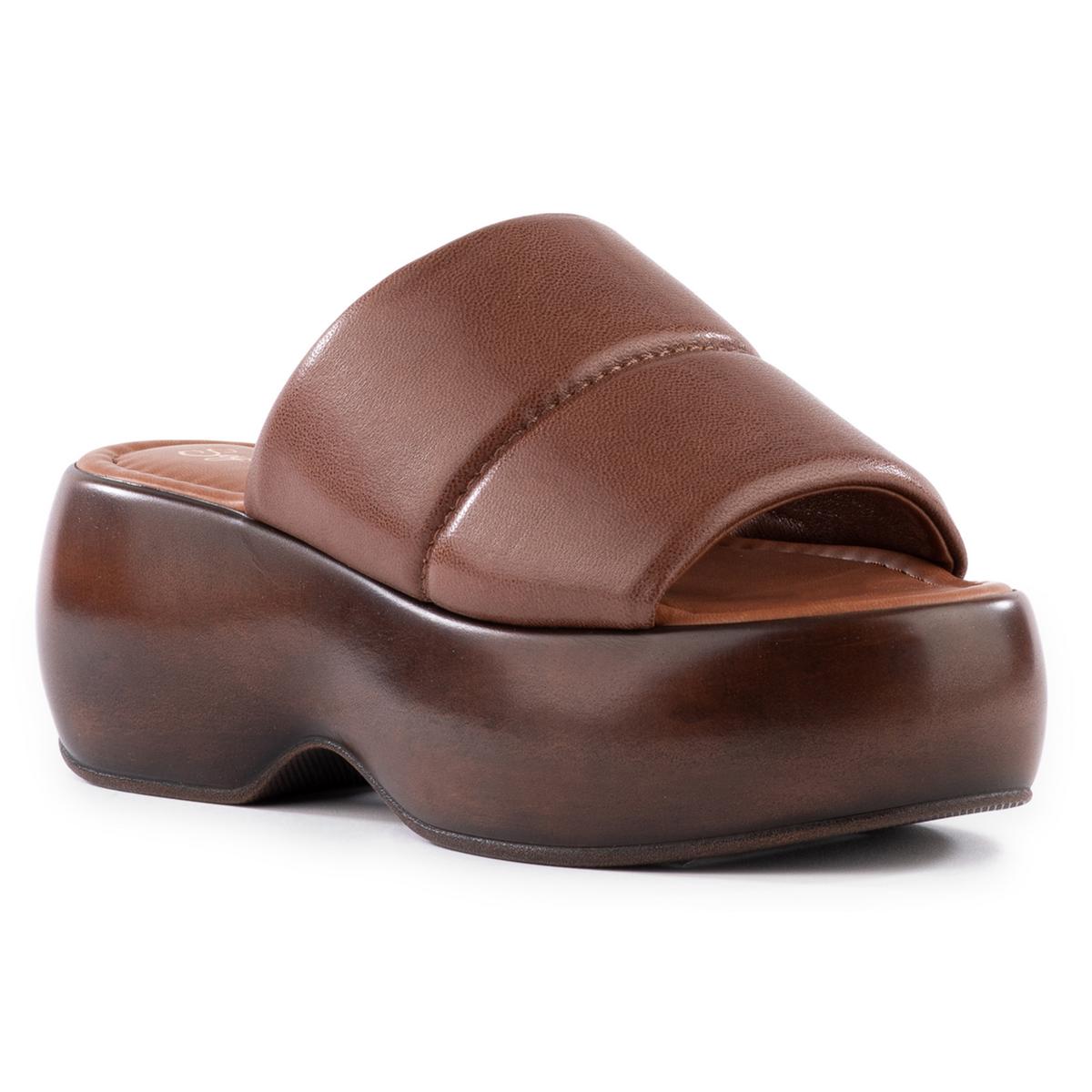 Sorry ‘Bout It Peep-Toe Sandalen – Plateau, Leder
