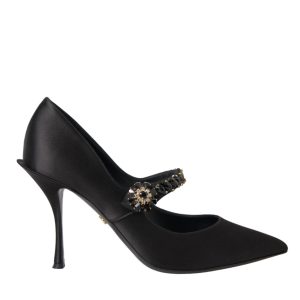 Dolce & Gabbana Mary Jane Pumps Shoes Absatzschuhe – gebraucht, Kristall, Damen