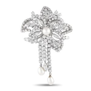 LB Exclusive 6.23ct #9007739 Brosche – Platin, Diamant