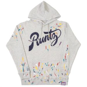 Paintsmudge 7733641609276 Kapuzenpullover – Grau meliert, Herren