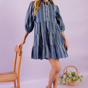 ENDLESS SUNSHINE gewebtes Minikleid