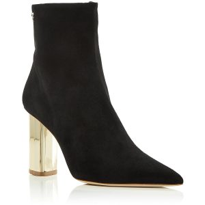 Laika Veloursleder-Stiefeletten mit Absatz