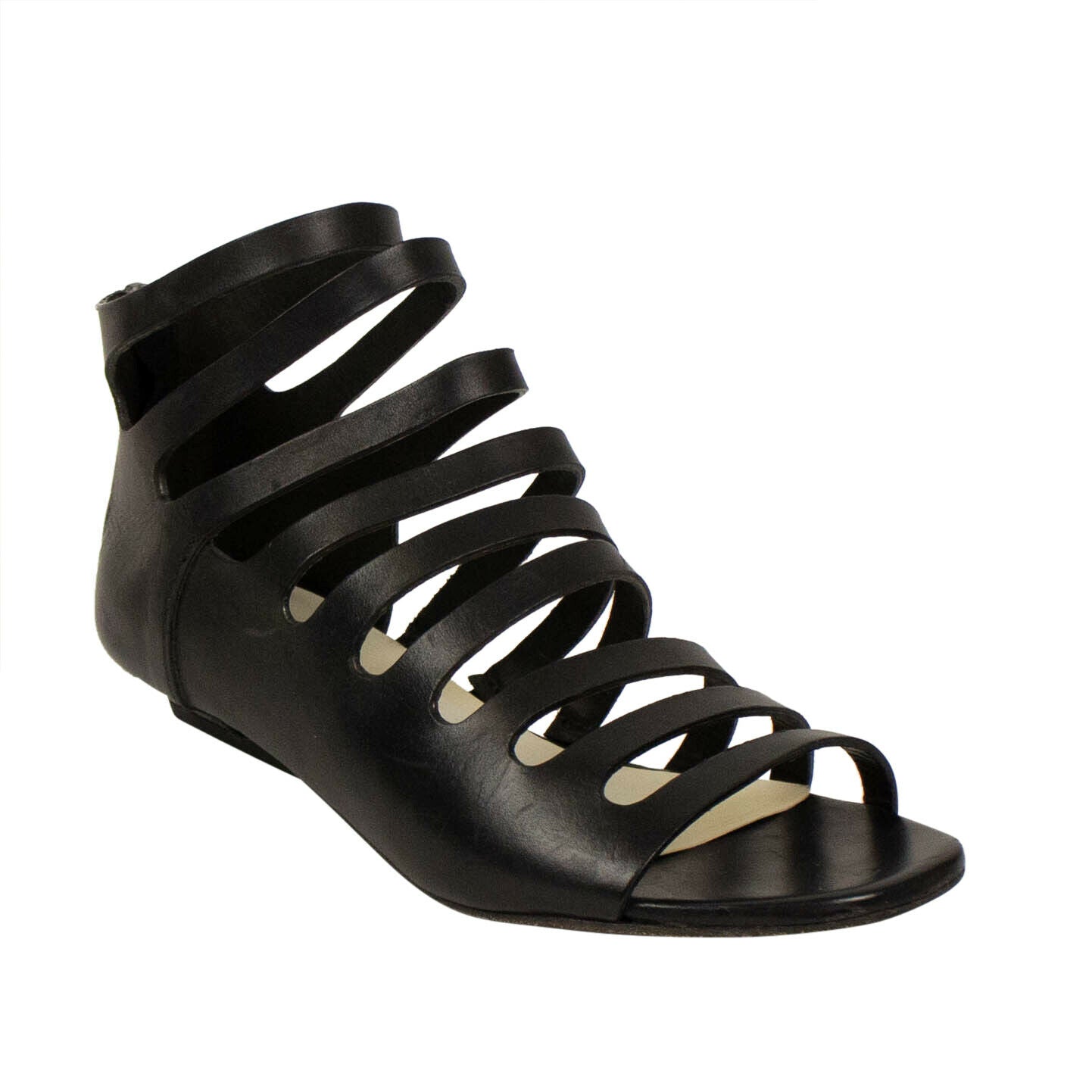 Marsell Sandaletto Absatzsandalen aus schwarzem Kalbsleder