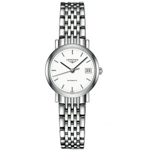 Longines Elegant Damen Armbanduhr – Zifferblatt: Weiß