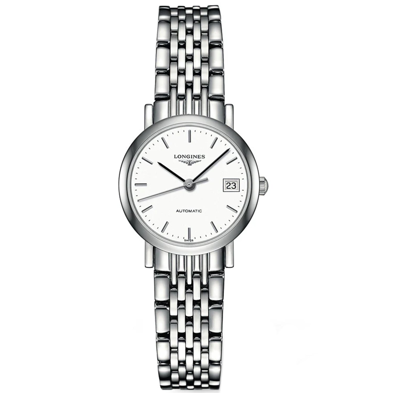 Longines Elegant Damen Armbanduhr – Zifferblatt: Weiß