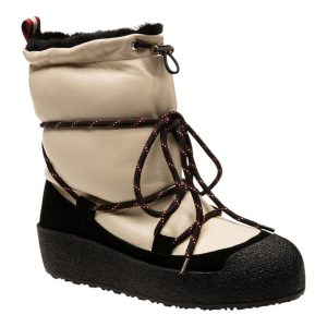 Bally Candye 6228429 Nappa Stiefel – Leder, Damen, Winter, Knochenweiß, Lammleder