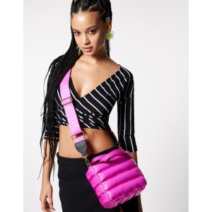 Thar She Blows Wet Mini-Tragetasche aus Nylon – Rosa