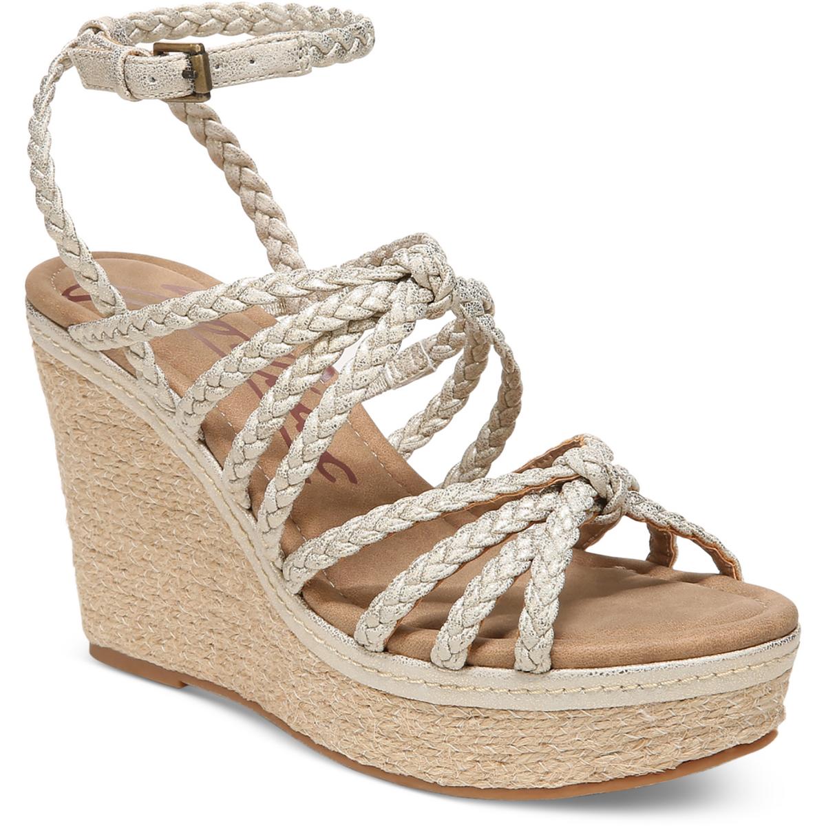 SHANA-ESPAD geflochtene Plateau-Keilabsatzschuhe