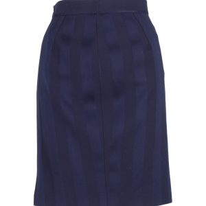 Thierry Mugler gestreifter Rock aus blauer Wolle