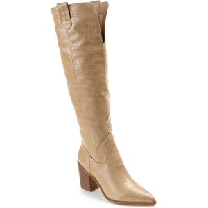 THERESE kniehohe Stiefel – extra weiter Wadenschaft, Kunstleder