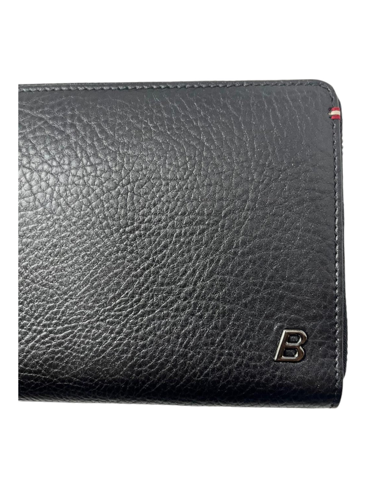 Bally Balen 6218473 Travel Calf Geldbörse – Leder, genarbt, Schwarz