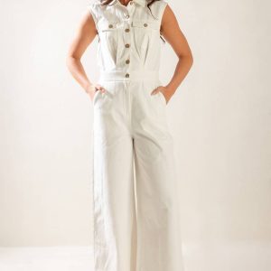 THE ART OF HAPPINESS gewebter Jumpsuit