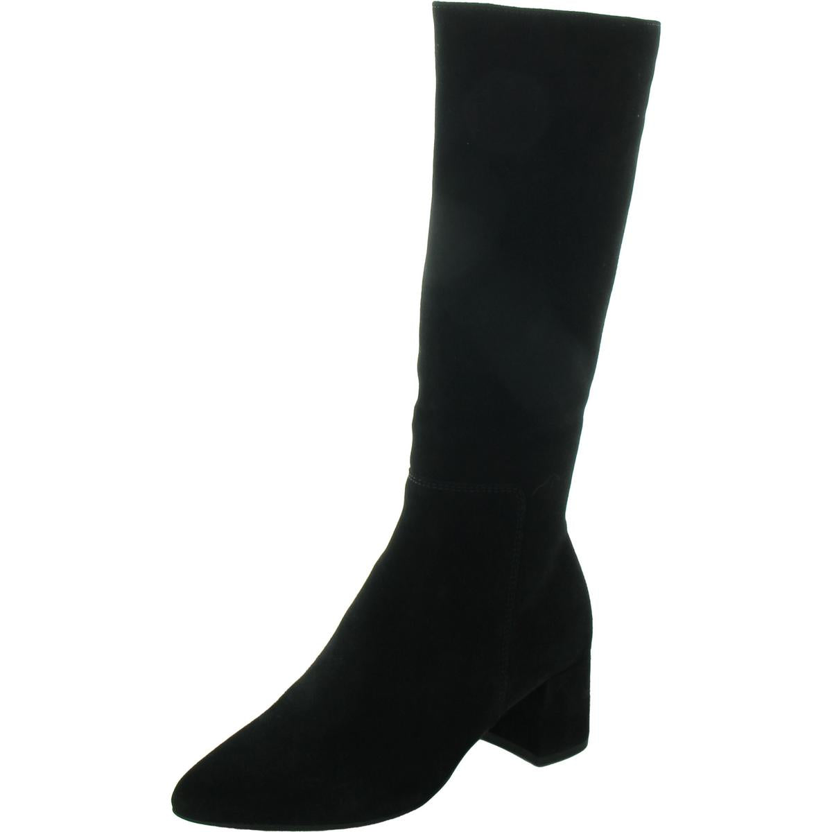 Heaven kniehohe Stiefel – Reißverschluss, Veloursleder