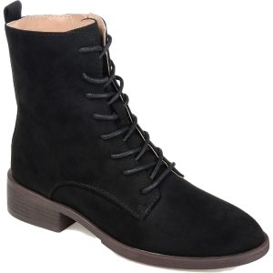 Vienna Schnürstiefeletten aus Velourslederimitat